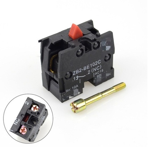 [HE21A020100H] Bloque De Contacto 1 Nc, Serie XA2/XB2 Modelo ZB2-BE102,400V,10A Rojo