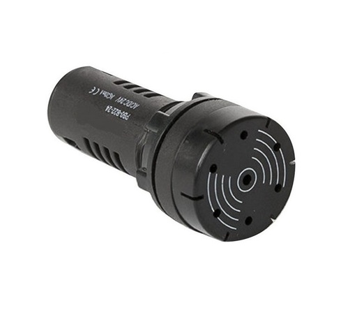 [WH01A1891KP] Luz Piloto Con Sirena Audible Color Negro 110V