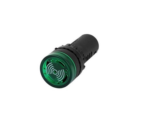 [WH01A1891GP] Luz Piloto Con Sirena Audible Color Verde 110V