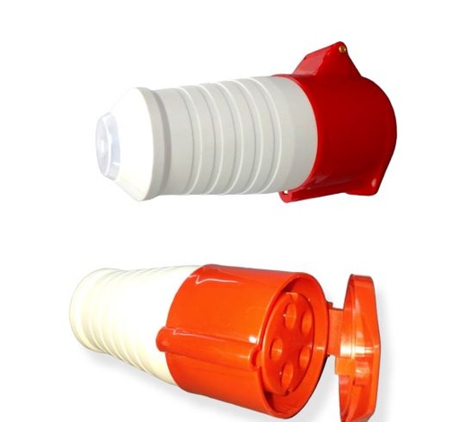 [HE01A02032H] Tomacorriente Aerea Industrial Hembra Secon (5 Nucleos) 3P+N+E, 32A, 380-415V WH-225