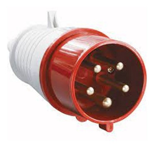 Tomacorriente Aerea Industrial Macho Secon (5 Nucleos) 3P+N+E, 32A, 380-415V WH-025N HE01A02532H