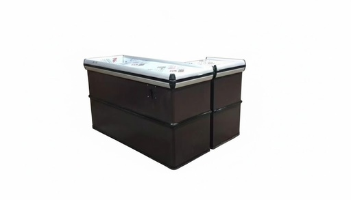 Cajera para supermercado check out galaxy dual con bandeja y gaveta 1800x580x580mm