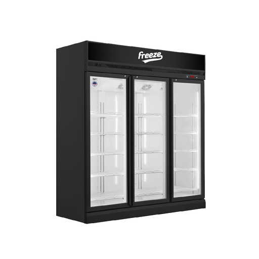 Nevera exhibidora vertical tipo visicooler negra 1340 L