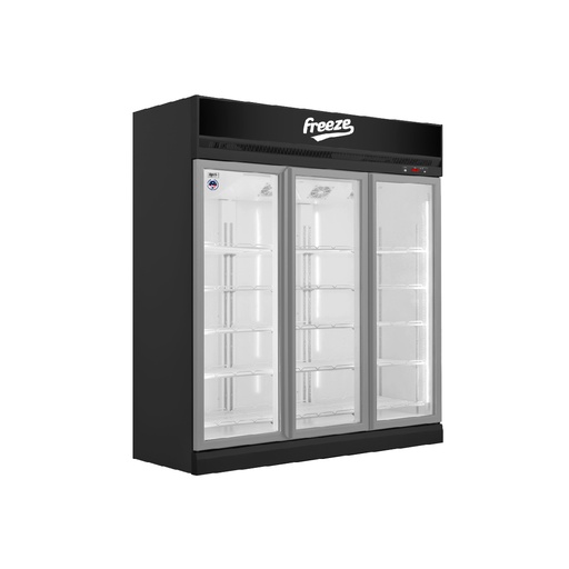 Nevera exhibidora vertical tipo visicooler negra 1700 L