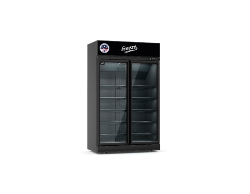 Nevera exhibidora vertical tipo visicooler negro premium 767 L