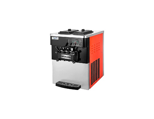 MAQUINA DE HELADO SUAVE 3 SABORES TIPO VEVOR PARA MESA 110V/60HZ 2200W, CAPACIDAD: 20-28L/H, TANQUE: 6LX2  MARCA FREEZE RP21C022V1H