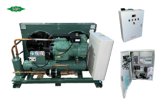 Unidad Condensadora 15HP R404A LBP 220V-440/3PH/60HZ 4HE-18Y Marca Bitzer Con Tablero RF22E038Y0B